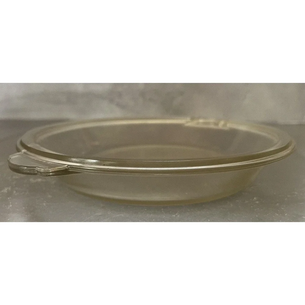 Vintage Pyrex Clear Glass Lid 684C Replacement Lid Scalloped Edges *